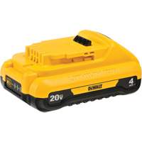 Max* Compact Battery Pack, Lithium-Ion, 20 V, 4 Ah Duraquip Inc