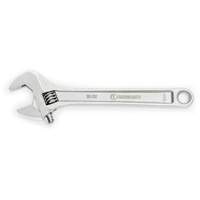 Adjustable Wrench, 12" L, 1-1/2" Max Width, Chrome Duraquip Inc