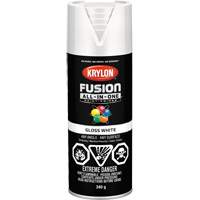 Fusion All-In-One™ Paint, White, Gloss, 12 oz., Aerosol Can UAJ412 | Duraquip Inc