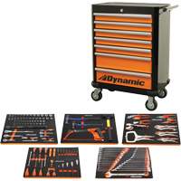 Ensemble d'outils pour m&eacute;canicien automobile avec armoire roulante, 125 morcea Duraquip Inc