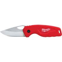 Compact Folding Knife, 2-1/2" Blade, Stainless Steel Blade, Metal Handle Duraquip Inc