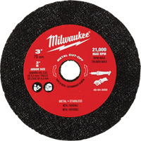 Metal Cut Off Wheel, 3" x 0.04", 3/8" Arbor Duraquip Inc