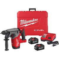 M18 Fuel SDS Plus Rotary Hammer Kit, 18 V, 1", 2 ft-lbs., 1330 RPM Duraquip Inc