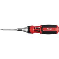 Tournevis &agrave; rochet 9 en 1 avec embouts multiples &agrave; carr&eacute; conducteur, 9-1/10" lo, Prise Coussin&eacute;e Duraquip Inc