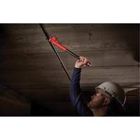 Cl&eacute; &agrave; tuyau adaptable Cheater, Cap des m&acirc;choires 2-1/2", Longueur 18"/24"/10", Fini Rev&ecirc;tement en poudre, Prise Ergonomique Duraquip Inc