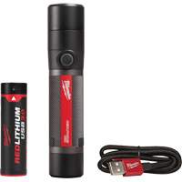 Lampe de poche compacte compatible USB, DEL, 800 lumens, Piles Rechargeable Duraquip Inc