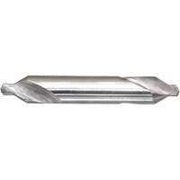 Drillco&reg; Combined Centre Drill & Countersink, #1, 3/64" Small Diameter, 1/8" Large Diameter, High Speed Steel Duraquip Inc