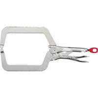 Torque Lock Locking Pliers with Deep Jaws, 9" Length, C-Clamp Duraquip Inc