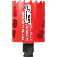 Scie cloche pour bois et m&eacute;tal, 2", Profondeur de la coupe 2-3/8", Carbure Duraquip Inc