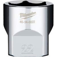 Metric Socket with Four Flat Sides, 22 mm, 3/8" Drive, 6 Points Duraquip Inc