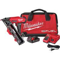 M18 Fuel 15 Gauge Finish Nailer Kit, 18 V, Lithium-Ion Duraquip Inc