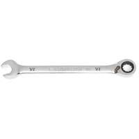 90-Tooth Reversible Ratcheting Wrench, 12 Point, 1/2", Chrome/Polished Finish Duraquip Inc