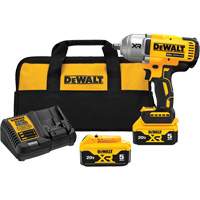 XR&reg; High Torque Impact Wrench Kit with Hog Ring Anvil, 20 V, 1/2" Socket Duraquip Inc