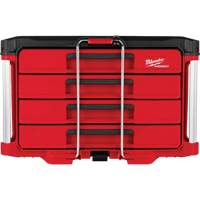PackOut™ 4-Drawer Tool Box, 22-1/5" W x 14-3/10" H, Red UAW031 | Duraquip Inc