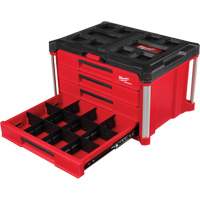 Boîte à outils avec 4 tiroirs PackOut<sup>MC</sup>, 22-1/5" la x 14-3/10" h, Rouge UAW031 | Duraquip Inc