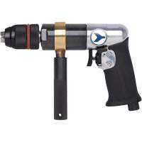 AD12VSR Variable Speed Air Drill, 6 CFM, 1/4" NPT, 1/2" Chuck, Keyless Duraquip Inc