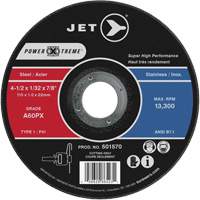 Meules &agrave; tronçonner Power Xtreme, 6" x 1/16", Arbre de 7/8", Type 1, 10 200 Tr/min Duraquip Inc