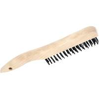 4SH Hand Scratch Brushes, Carbon Steel, 4 x 16 Wire Rows, 10" Long Duraquip Inc