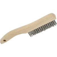 4SHSS Brosse &agrave; r&eacute;curer manuelle, Acier inoxydable, 4 x 16 rangs de fils, Longueur 10" Duraquip Inc