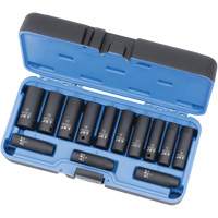 PS1338DM Jeux - douilles, 13 Mcx, Chocs, Prise de 3/8", Profond Duraquip Inc