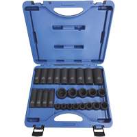 PS2612SD Jeux de douilles - r&eacute;guli&egrave;res, 26 Mcx, Chocs, Prise de 1/2" Duraquip Inc