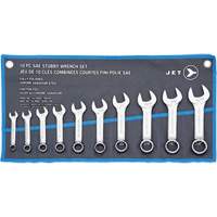 SCWS-10S Stubby Wrench Sets, Combination, 10 Pieces, Imperial Duraquip Inc