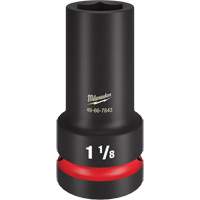 Shockwave Impact Duty Thin Wall Extra Socket, Impact, 1-1/8", 1" Drive, 6 Points, Deep Duraquip Inc