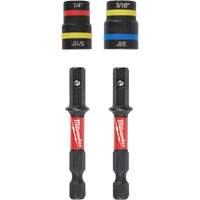 Shockwave Impact Duty Quik-Clear 2-in-1 Nut Driver Set, 5/16"/1/4"/3/8" Drive, 2-1/2" L, Magnetic Duraquip Inc