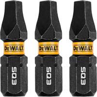 3-Piece FLEXTORQ&reg; Impact Screwdriving Bits, Square, #3, 1/4" Drive Duraquip Inc