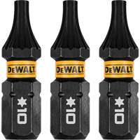 3-Piece FLEXTORQ&reg; Impact Screwdriving Bits, Torx, T-10, 1/4" Drive Duraquip Inc