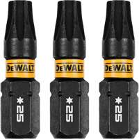 3-Piece FLEXTORQ&reg; Impact Screwdriving Bits, Torx, T-25, 1/4" Drive Duraquip Inc
