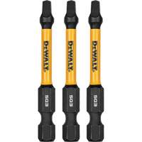 3-Piece FLEXTORQ&reg; Impact Screwdriving Bits, Square, #3, 1/4" Drive Duraquip Inc