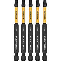 5-Piece FLEXTORQ&reg; Impact Screwdriving Bits, Torx, T-25, 1/4" Drive Duraquip Inc