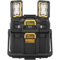 TOUGHSYSTEM<sup>®</sup> 2.0 Adjustable Work Light with Storage, 11" W x 16" D x 14" H, Black/Yellow UAX514 | Duraquip Inc