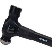 Marteau &agrave; panne ronde, Poids de la t&ecirc;te 40 oz, Face Ordinaire, Prise Fibre de verre Duraquip Inc