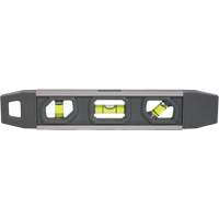 Torpedo Level, 9" L, Aluminum, 3 Vials, Magnetic Duraquip Inc