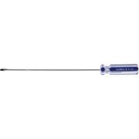 Blue Transparent Striped Slotted Screwdriver, 1/8" Tip, Round, Plastic Handle Duraquip Inc