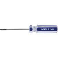 Blue Transparent Striped Philips Screwdriver, #0, Plastic Handle Duraquip Inc