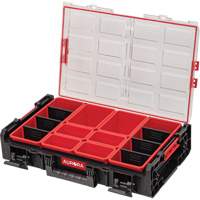 Arx&reg; 2X-Large Organizer with Bins, 23" x 15-1/5" x 6-4/5", Black Duraquip Inc