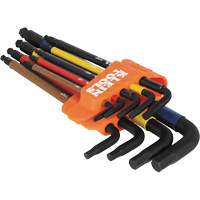 Colour-Coded Extra-Long L Style Hex Key Caddy Set, 9 Pcs., Imperial Duraquip Inc