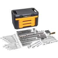 Jeu d'outils pour m&eacute;canicien &agrave; 6 pans dans boîte de rangement &agrave; trois tiroirs Duraquip Inc