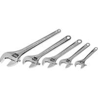 Chrome Wrench Set, Adjustable, 5 Pieces, Imperial and Metric Duraquip Inc
