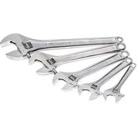 Chrome Wrench Set, Adjustable, 5 Pieces, Imperial and Metric Duraquip Inc