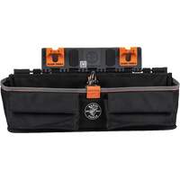 Module pour grande poche avec crochet en S Bucket Work Centre, Nylon, 3 pochettes, Noir/Orange Duraquip Inc
