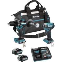 XGT Brushless 2-Tool Combo Kit, Lithium-Ion, 40 V Duraquip Inc
