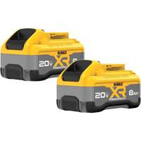 Bloc-pile MAX* XR POWERPACK, Lithium-ion, 20 V, 8 Ah Duraquip Inc