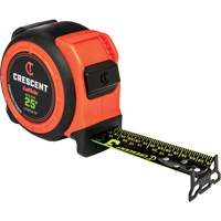  Ruban &agrave; mesurer CONTROLTOUCH NITE EYE, 1-3/16" x 25', Marques de goujon SAE Duraquip Inc