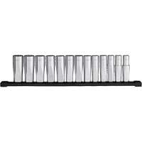 12-Point Deep Well Metric Socket Set, 13 Pcs, 1/2" Drive Size, Deep Duraquip Inc