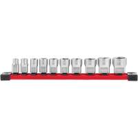 SAE Sockets with Four Flat Sides, 10 Pcs, 3/8" Drive Size Duraquip Inc