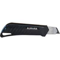 18mm Professional Knife with Ratchet, Stainless Steel, Heavy-Duty, Plastic Handle Duraquip Inc